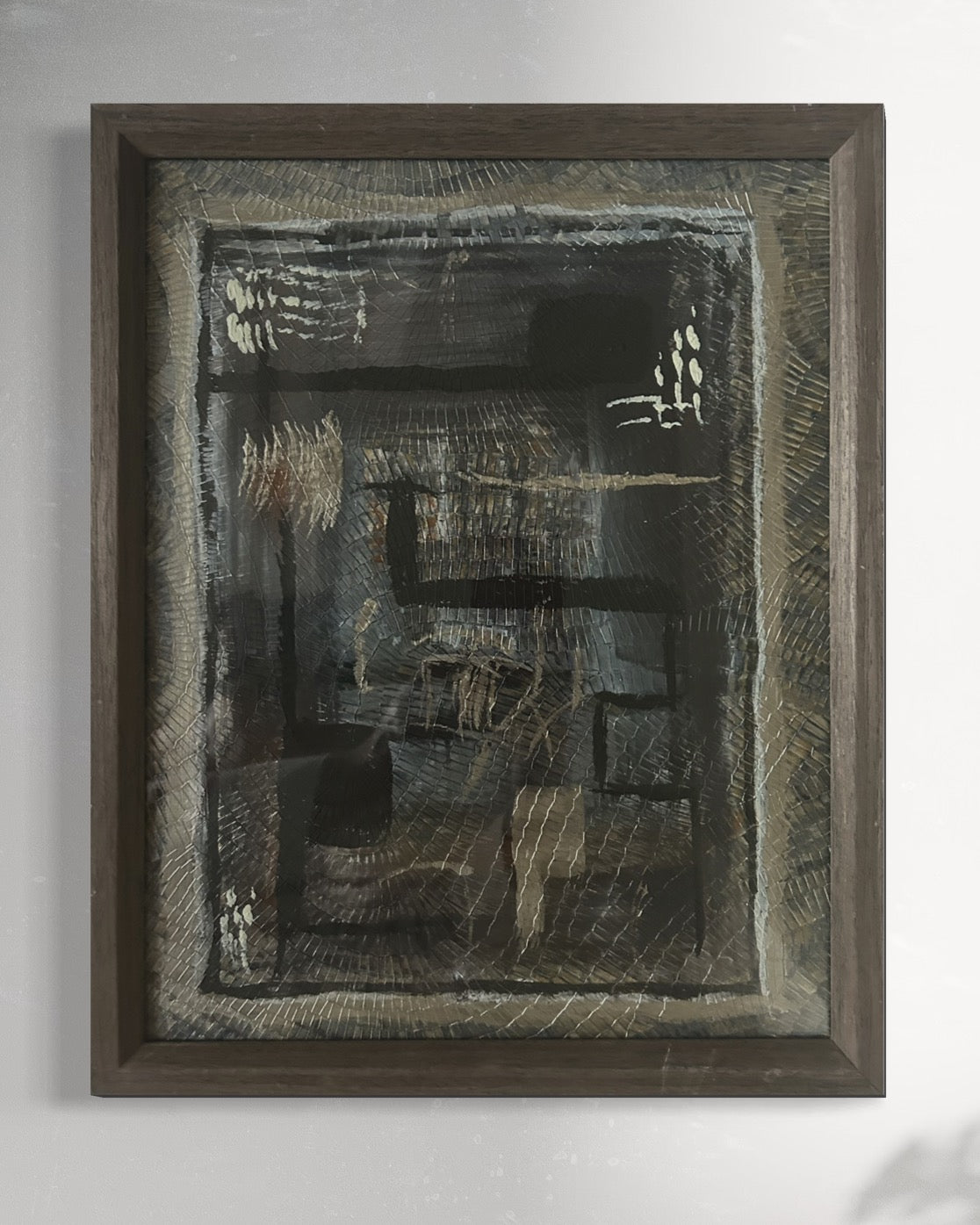 Recycled Wallpaper Art I 15x12