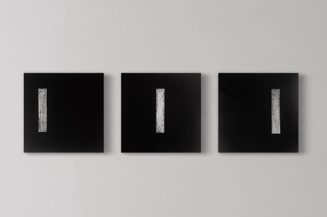 "FISSURES" TRIPTYCH 18 X 18 - 2023